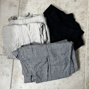 LOT of 3 Linen-Blend Tapered Pants Old Navy Size XL